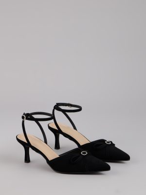 Sweet Point Kitten Bow Heels