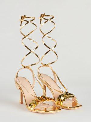 Remember Me Metallic Sequin Stiletto Heels