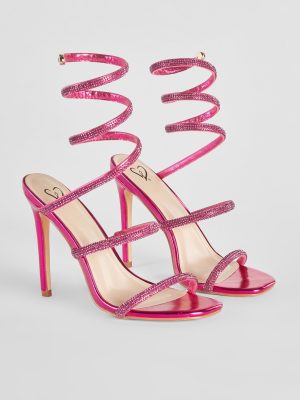 Signature Glam Rhinestone Spiral Stiletto Heels
