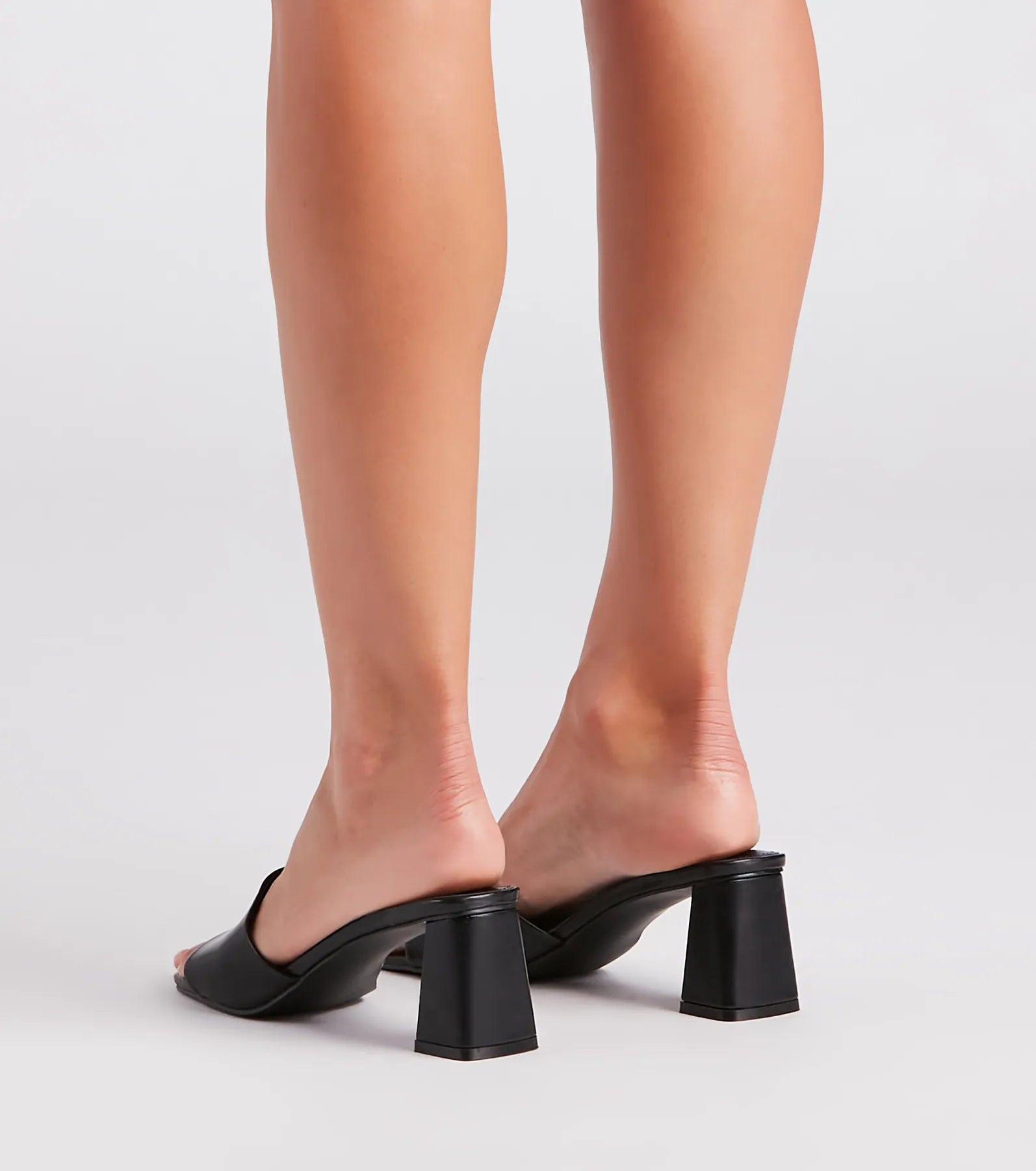 Step In Style Square Toe Block Heel Mules - Image 4