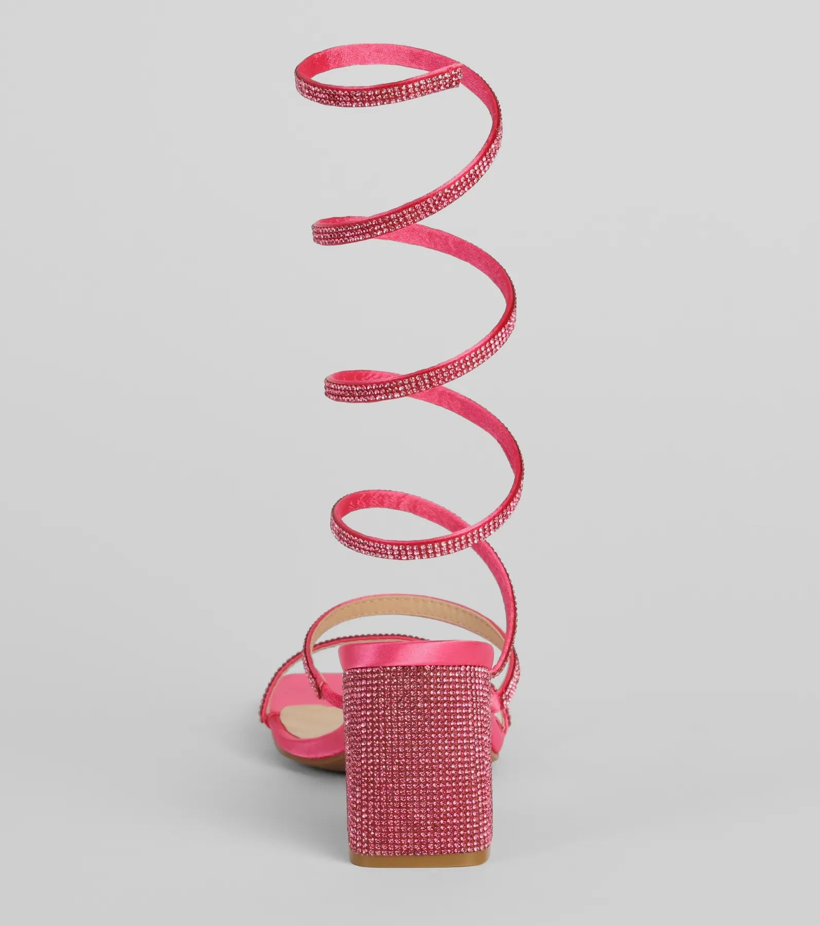 Time For Glamour Rhinestone Spiral Heels - Image 4