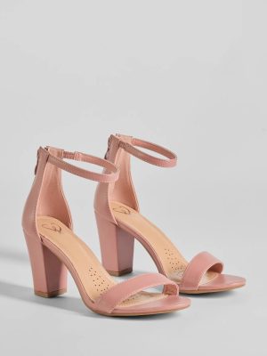 Compliment Staple Basic Faux Leather Block Heels