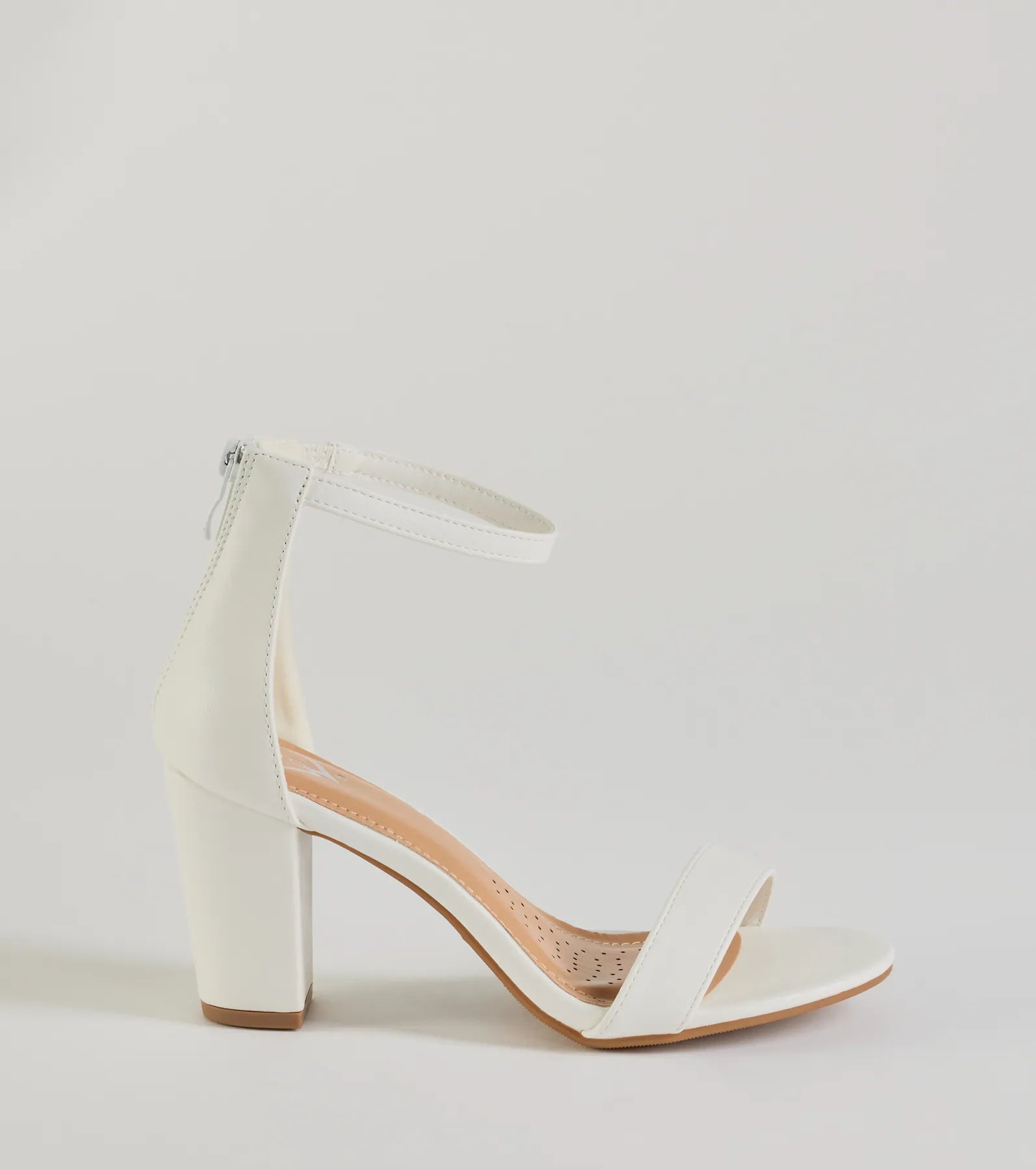 Smooth And Chic Faux Leather Block Heels - Image 6