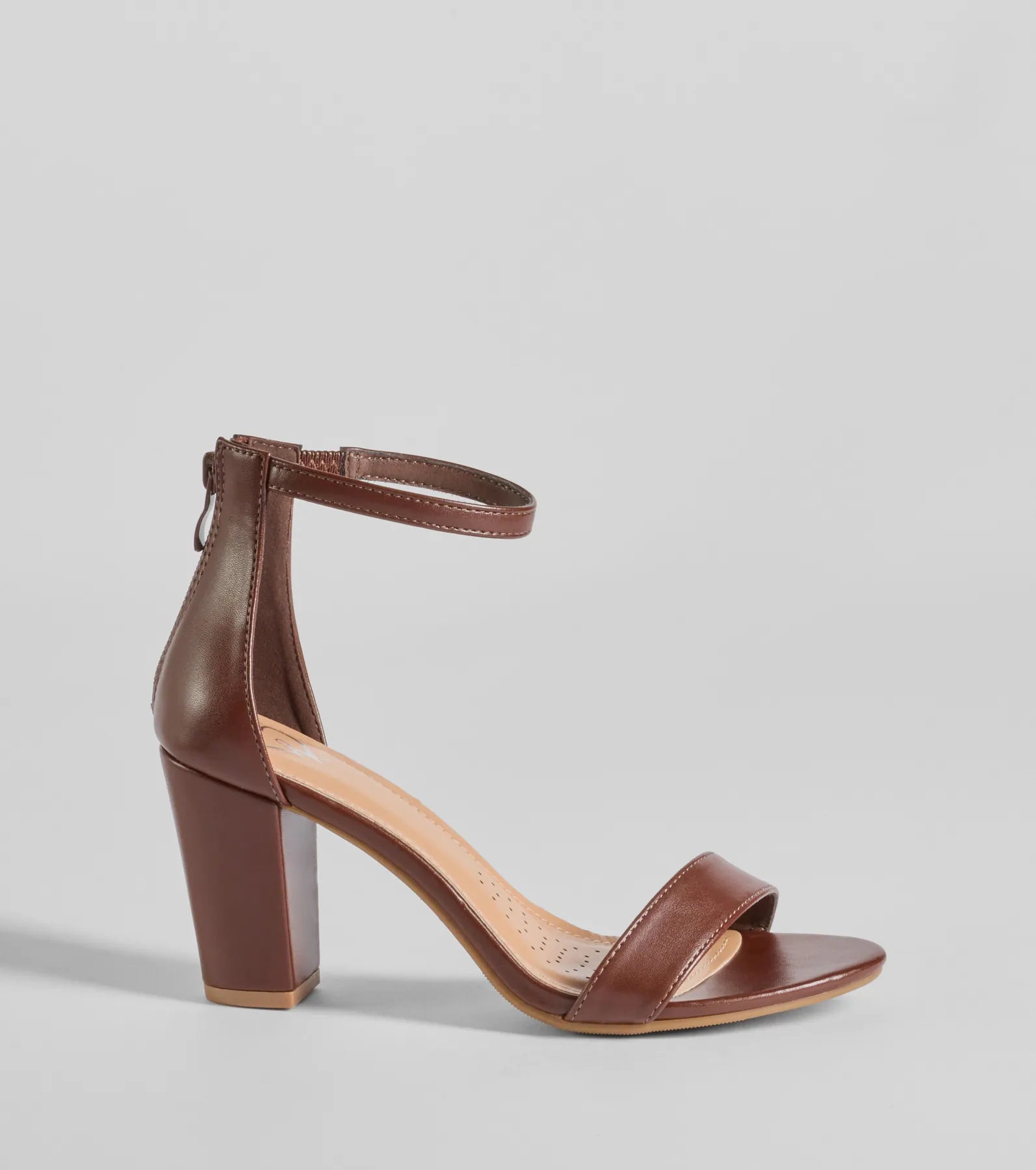 Smooth And Chic Faux Leather Block Heels - Image 2