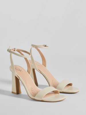 Perfect Basic Faux Leather Block Heels