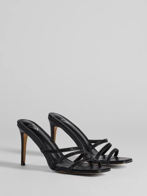 Staying Out Tonight Rhinestone Strappy Stiletto Heels