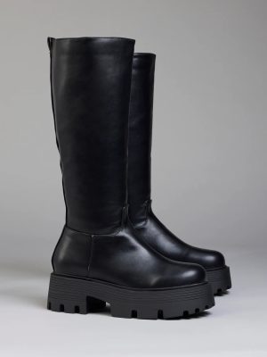 Edgy Essential Platform Lug Boots