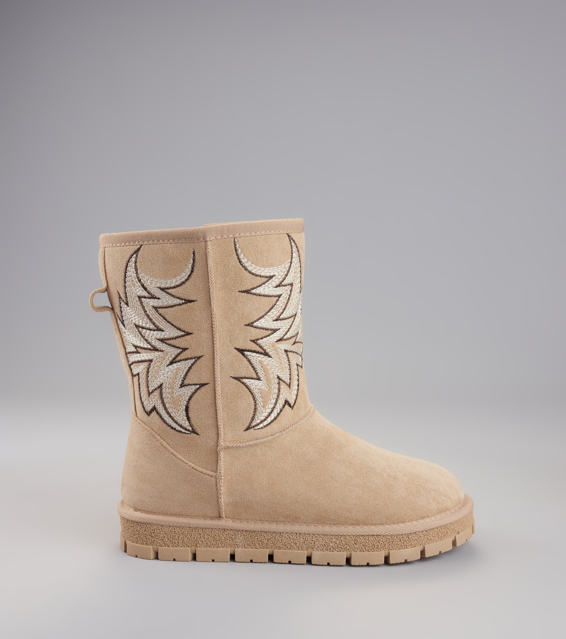 Western Chill Embroidered Suede Boots - Image 2