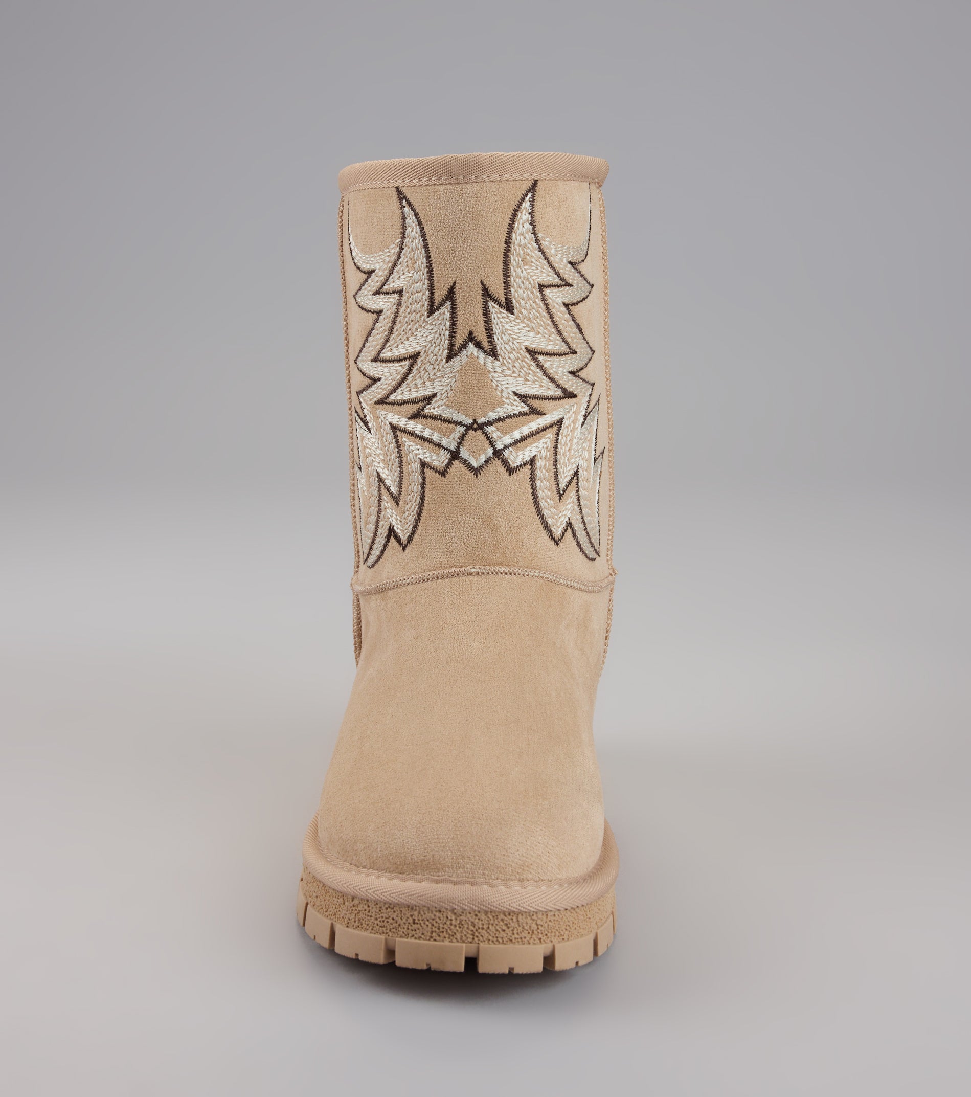 Western Chill Embroidered Suede Boots - Image 3