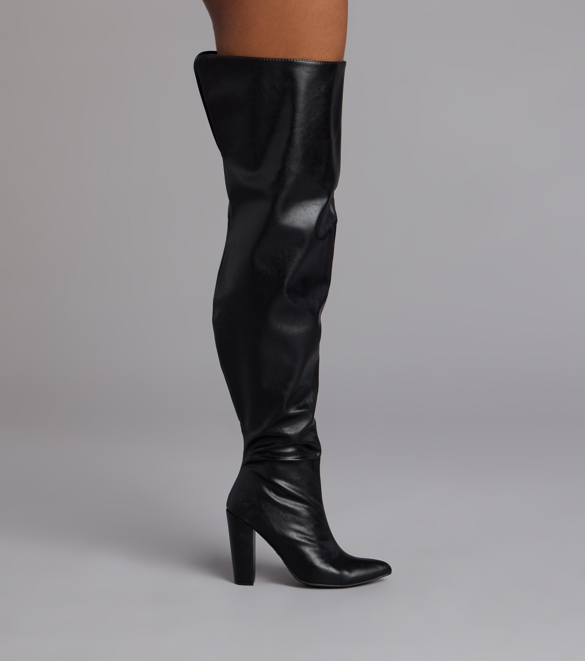 Boss Moves Over-The-Knee Block Heel Boots - Image 3