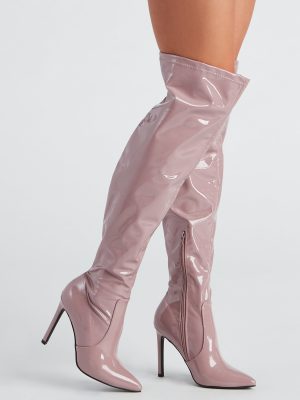 Sleek Goals Over the Knee Boots