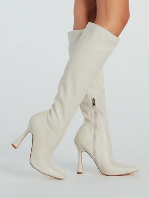 Perfect Day Faux Leather Under-The-Knee Boots