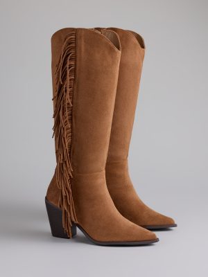 Fringe Worthy Cowboy Knee High Boots
