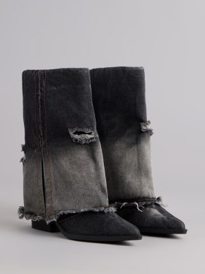 Fray All Day Denim Booties