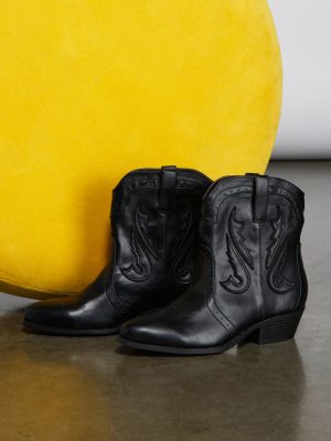 Wild West Faux Leather Booties