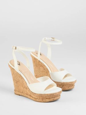 New Heights Cork Platform Wedges
