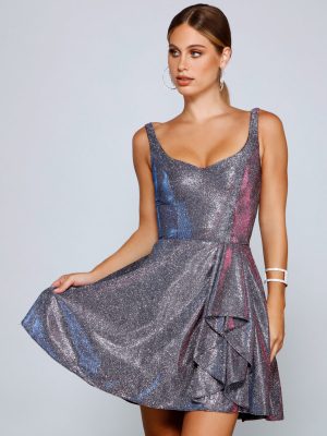 Devora Formal Glitter Party Dress