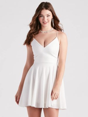 Erina Formal Woven Glitter And Lace Dress