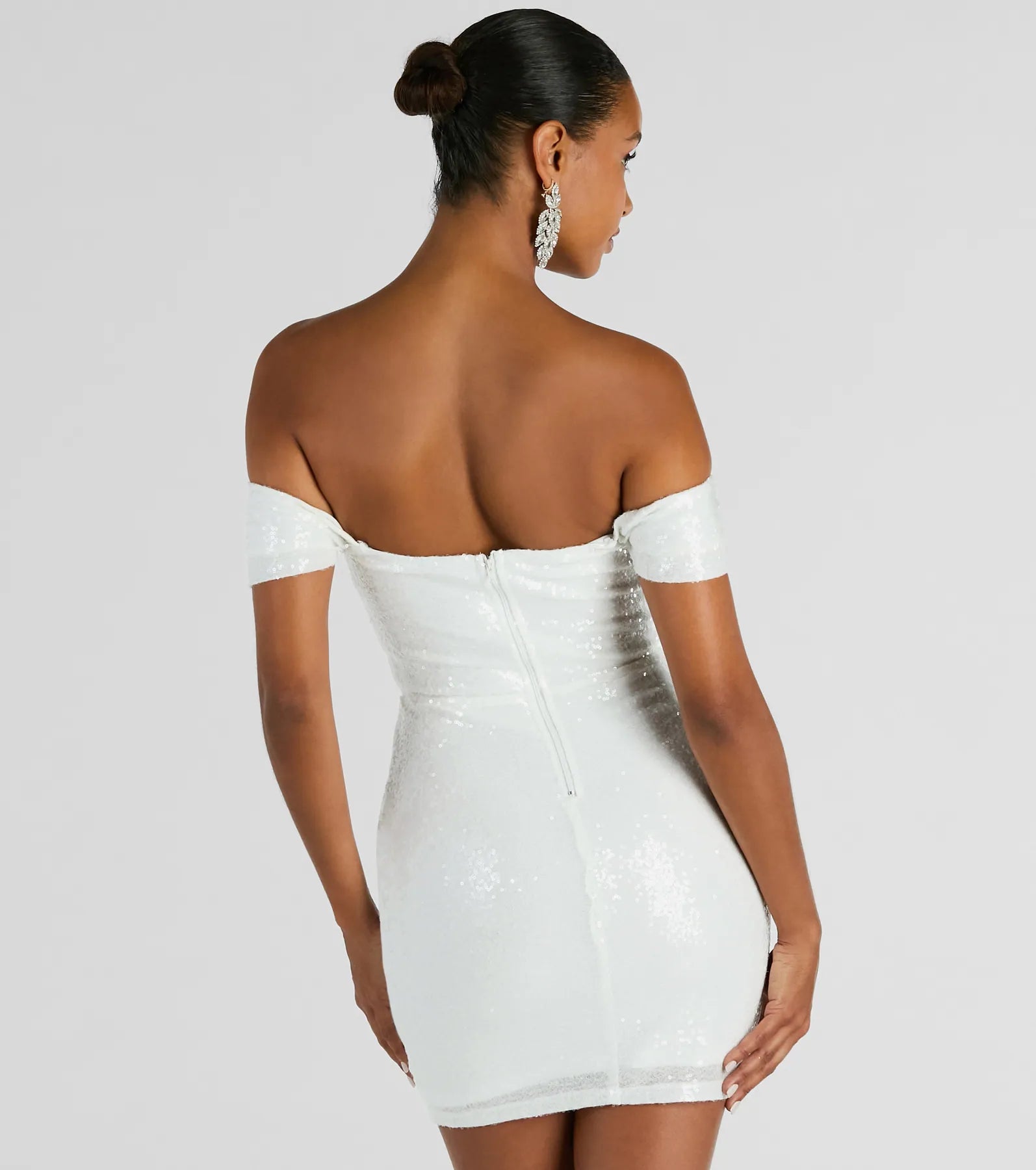 Paulina Sequin Off-The-Shoulder Party Dress - Image 14