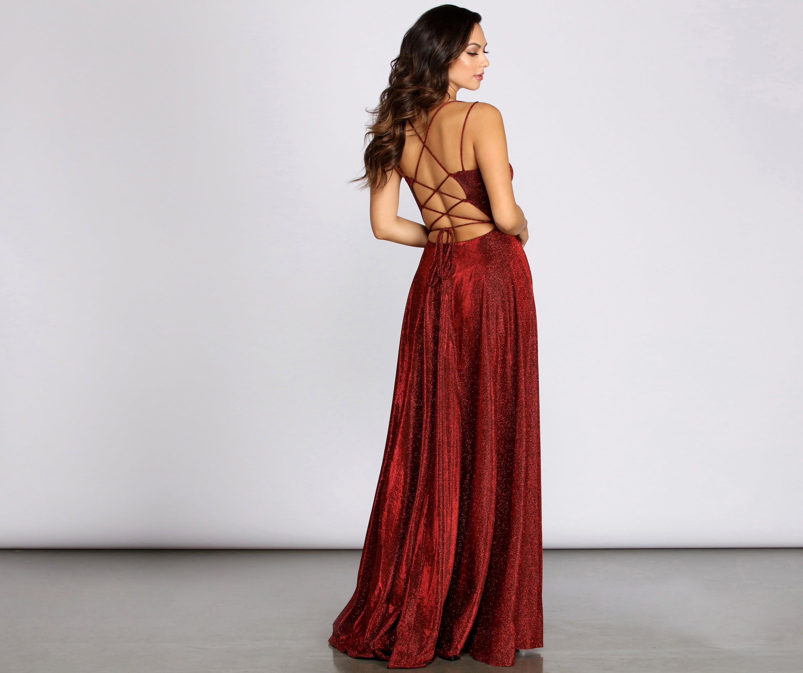 Shira Shine Lace Back Gown - Image 2