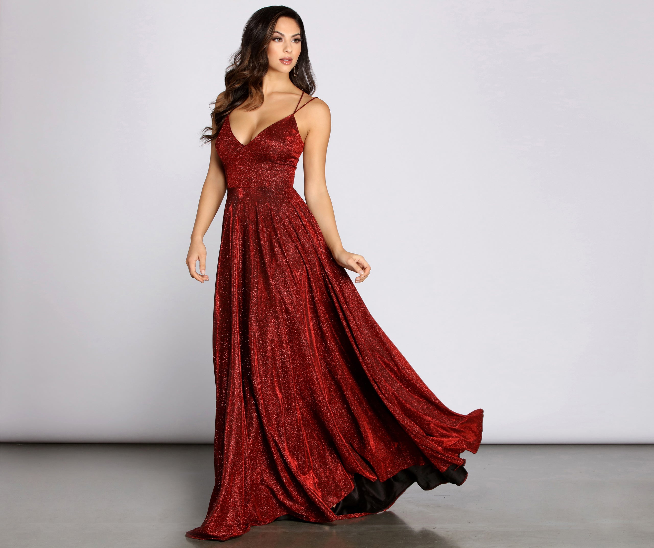 Shira Shine Lace Back Gown - Image 3