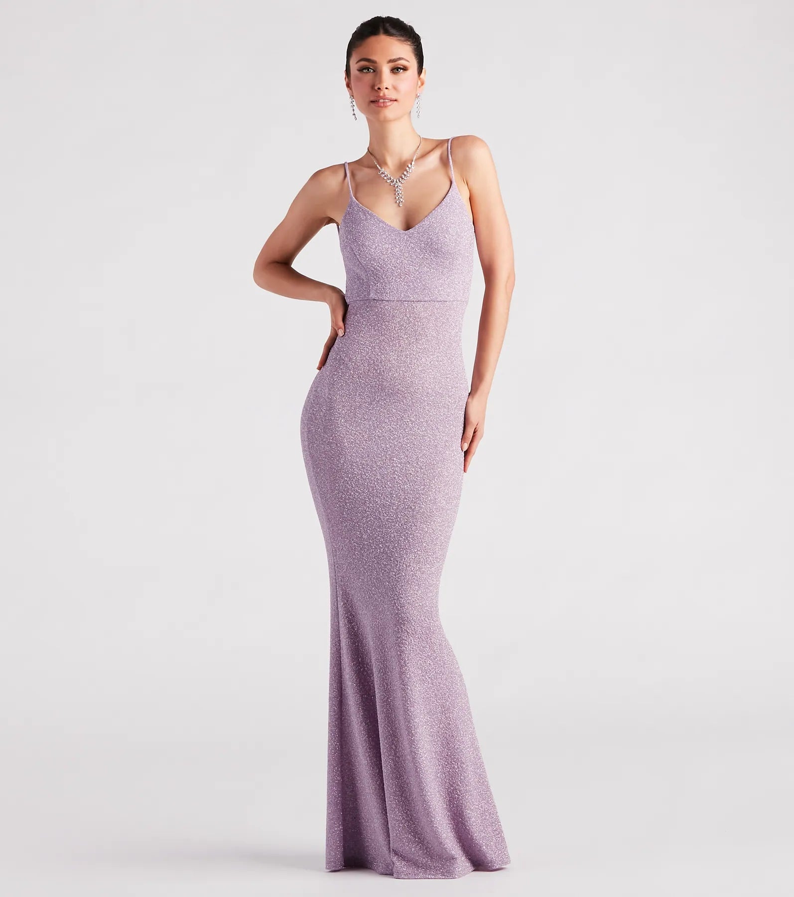 Irene Formal Backless Glitter Mermaid Dress - Image 3
