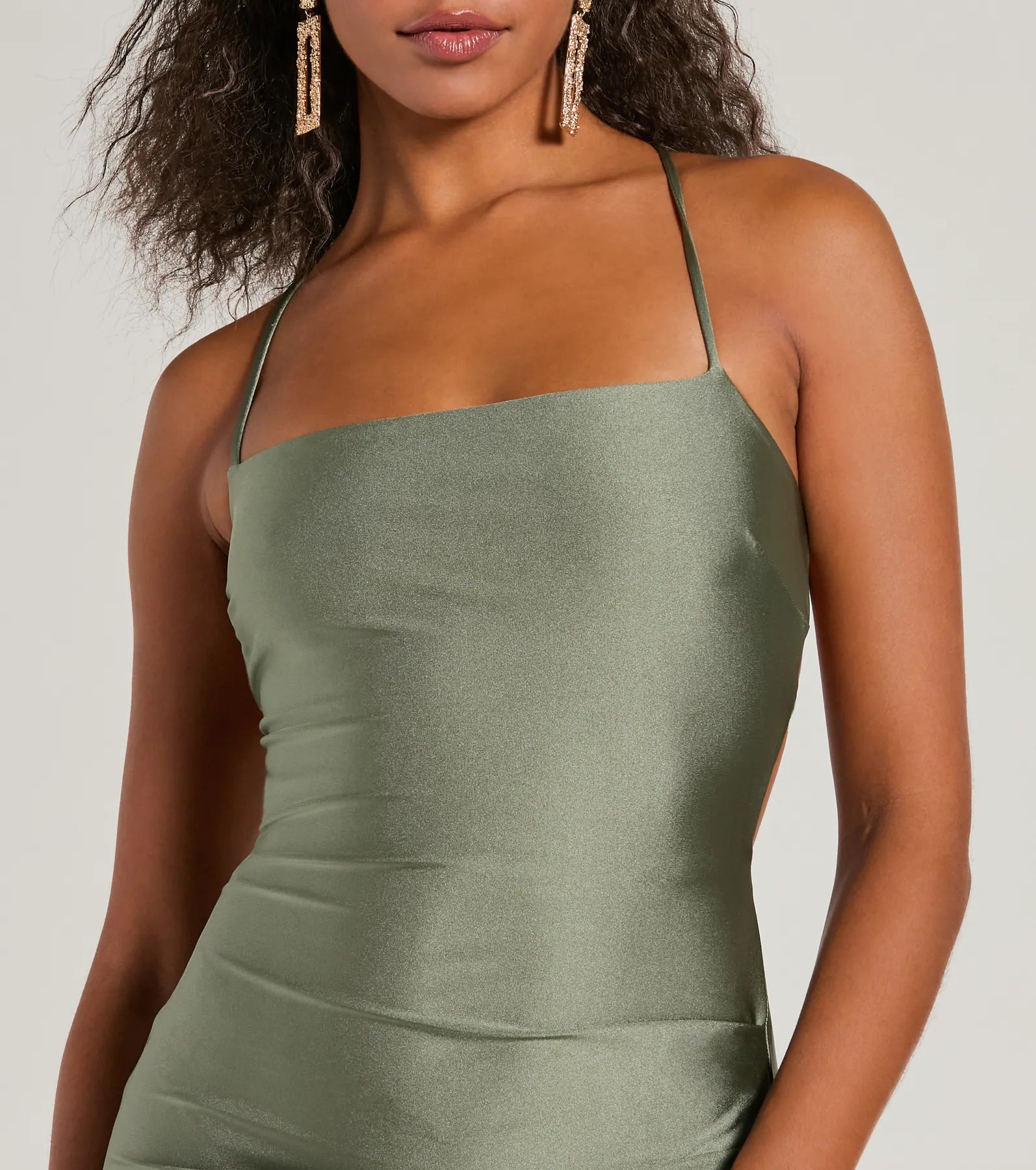 Love The Way Lace-Up Midi Dress - Image 7