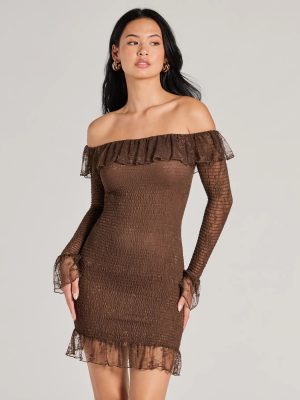 Dreamy Darling Off-The-Shoulder Bodycon Mini Dress