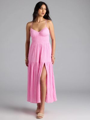Breezy Fave High Slit Maxi Dress