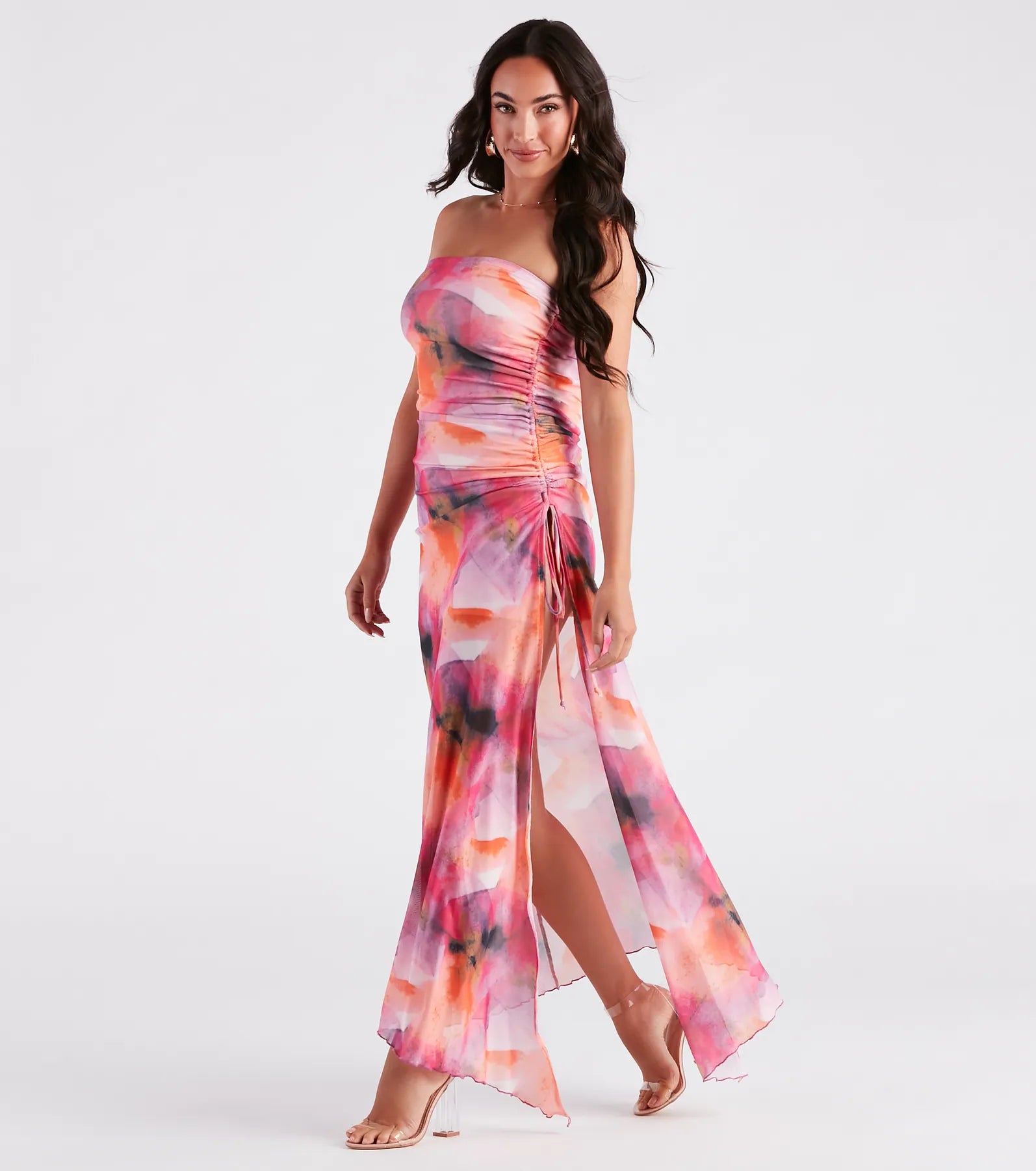 Major Crush Marble Print Maxi Dress - Image 3