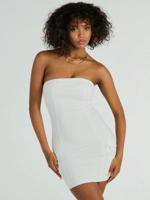 CLEARANCE - Can't Deny Strapless Cargo Mini Dress