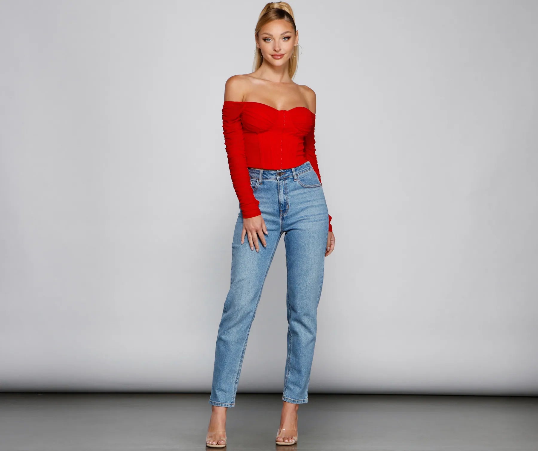 Ruched Moment Cropped Bustier - Image 8