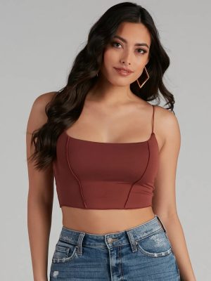You're Not Basic Seam Crop Top