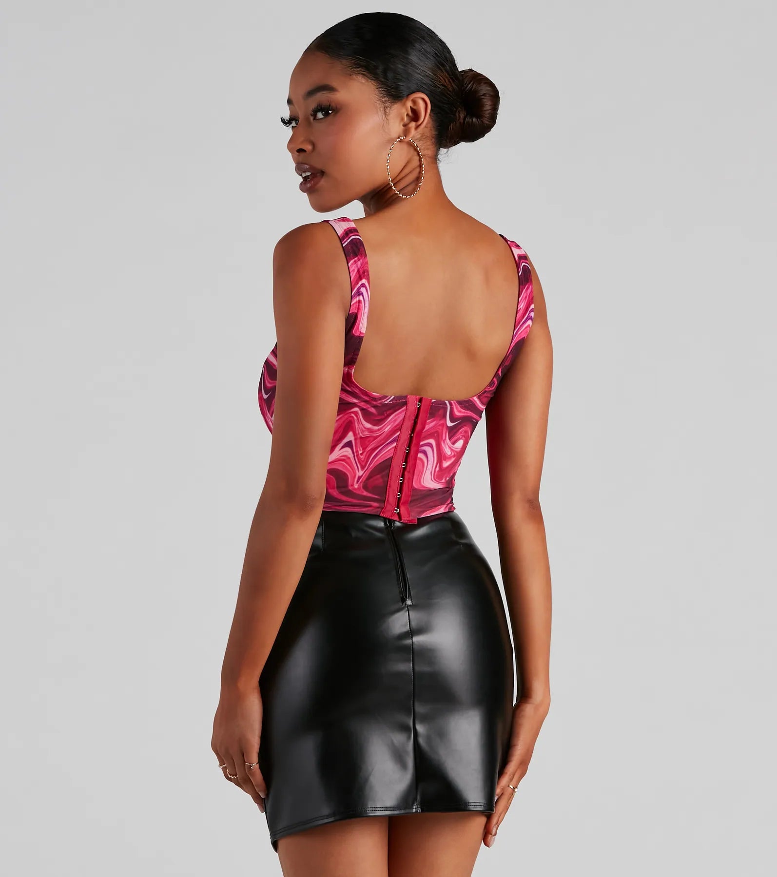 A Little Swirl Square Neck Bustier - Image 3