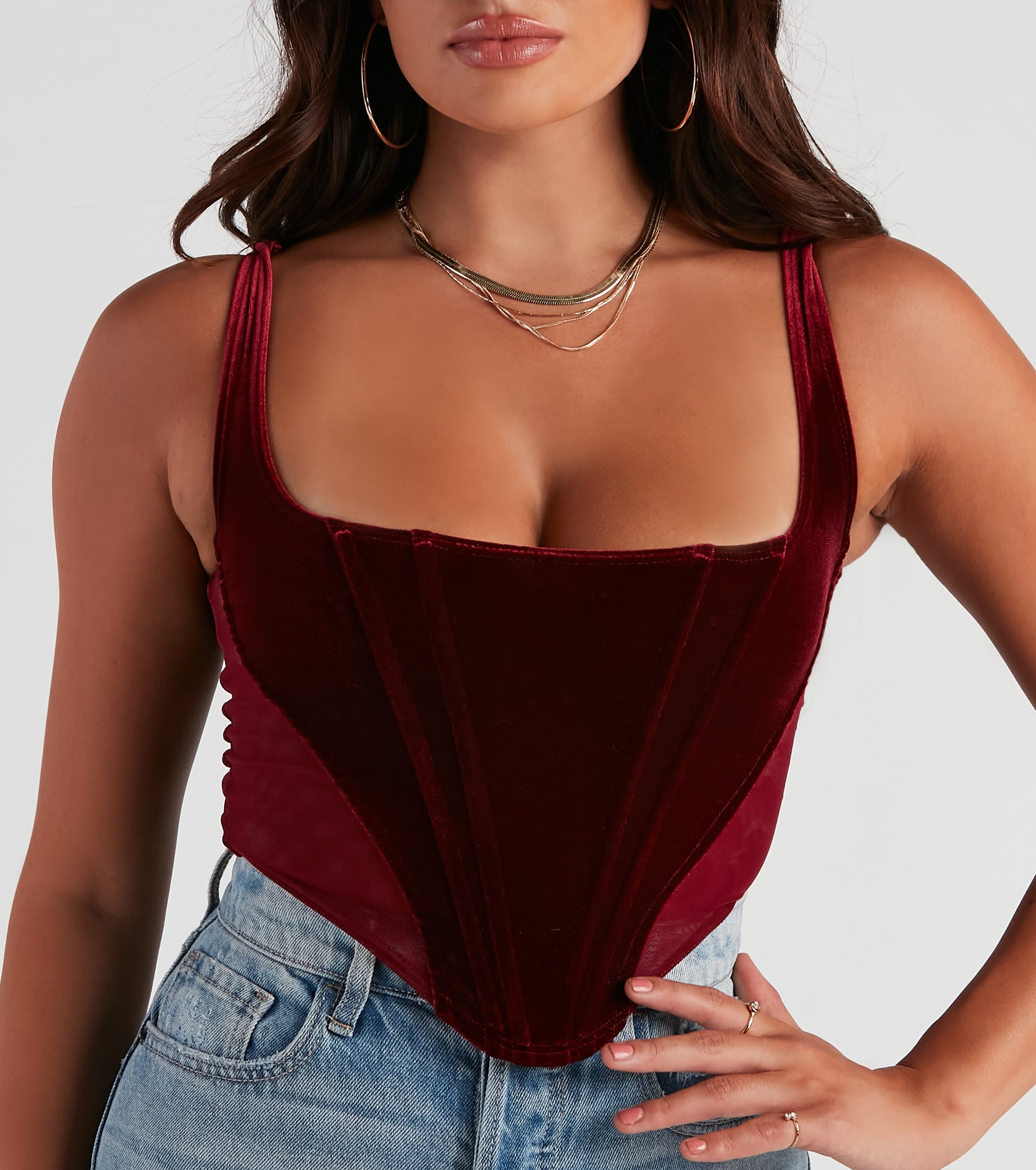Velvet Vixen Cropped Bustier - Image 4