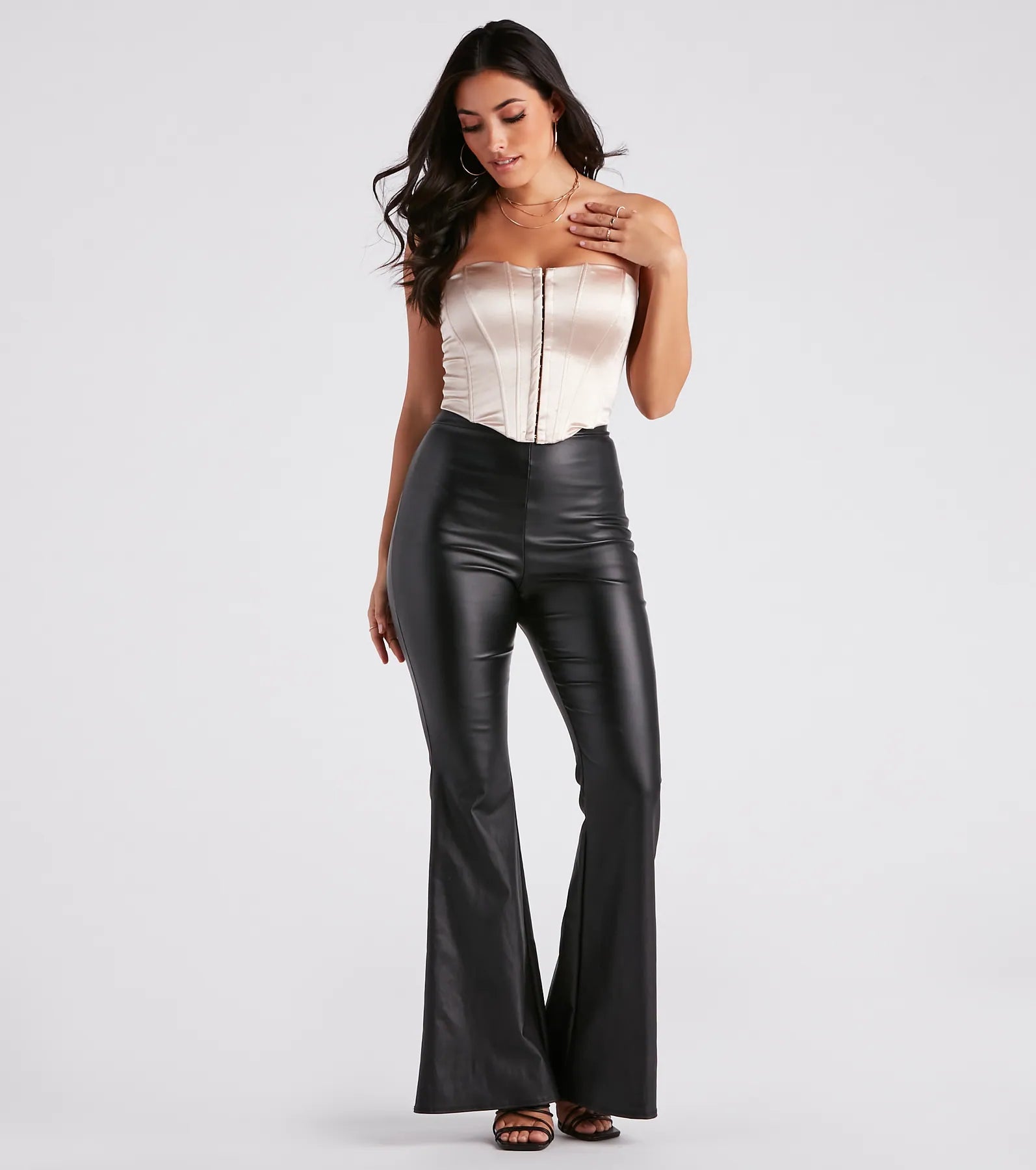 Soirees In Satin Hook-Eye Corset - Image 11