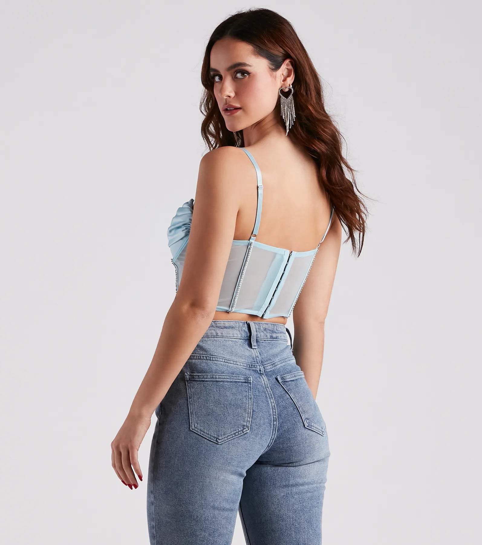 Major Glam Moves Rhinestone Bustier - Image 6