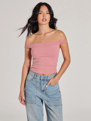 Nothing Sweeter Off-The-Shoulder Crop Top