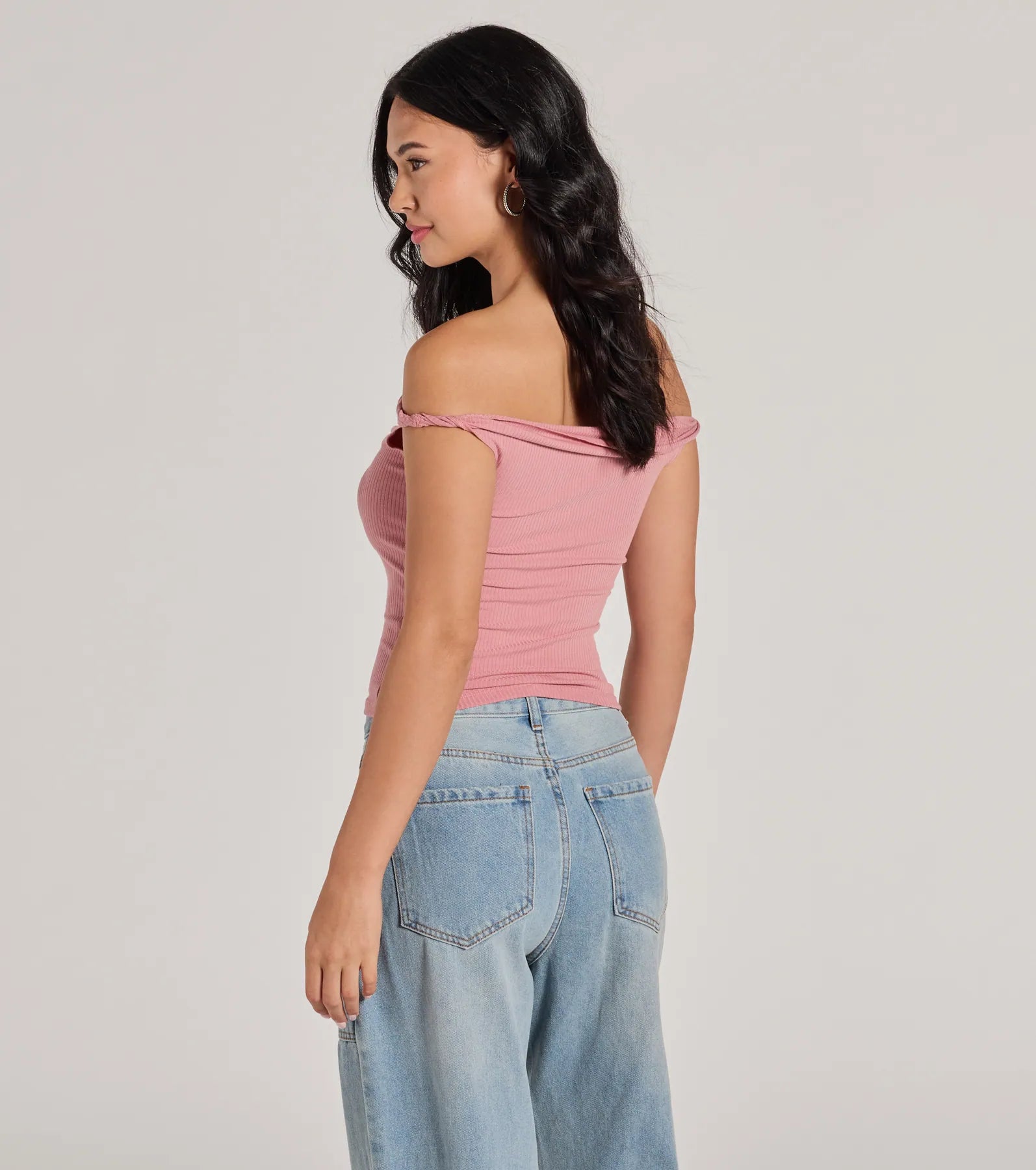 Nothing Sweeter Off-The-Shoulder Crop Top - Image 2