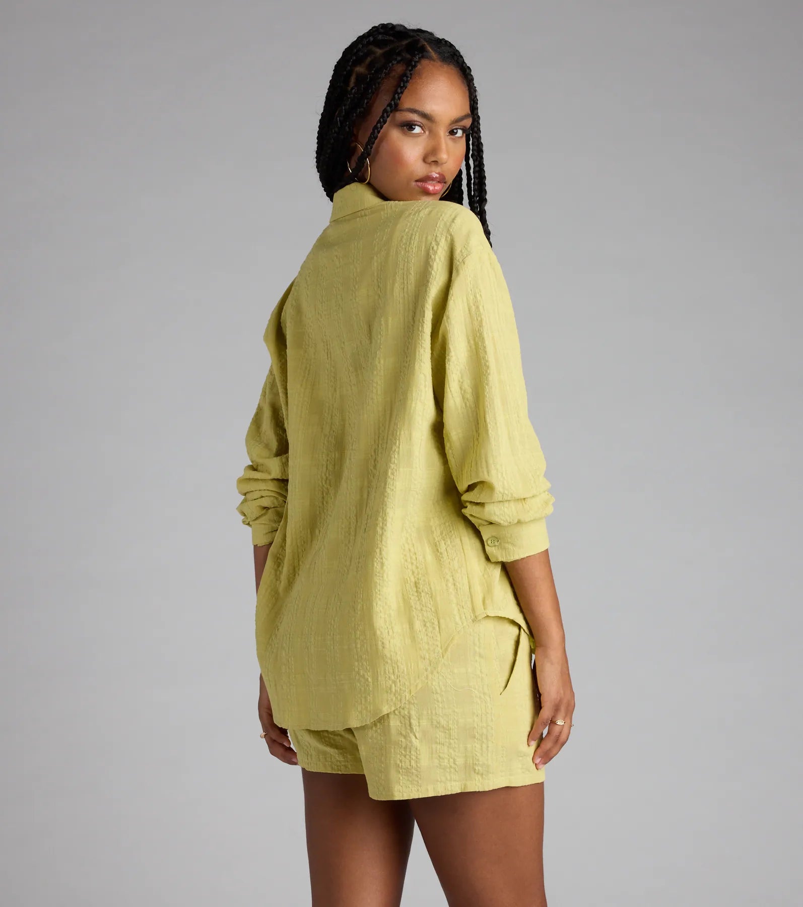 Summer Mode Button-Down Cotton Top - Image 2