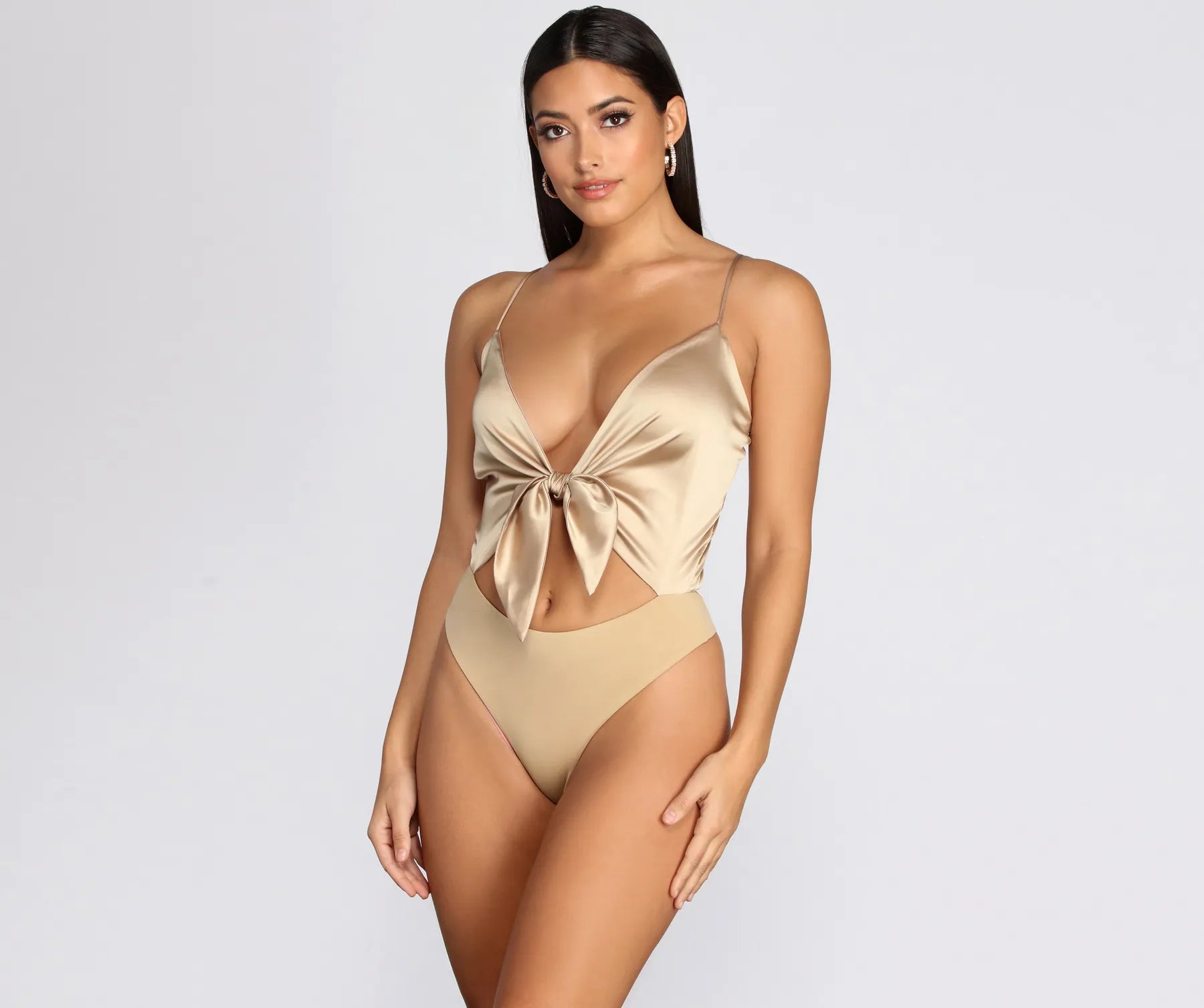 Sleek In Satin Bodysuit - Image 15