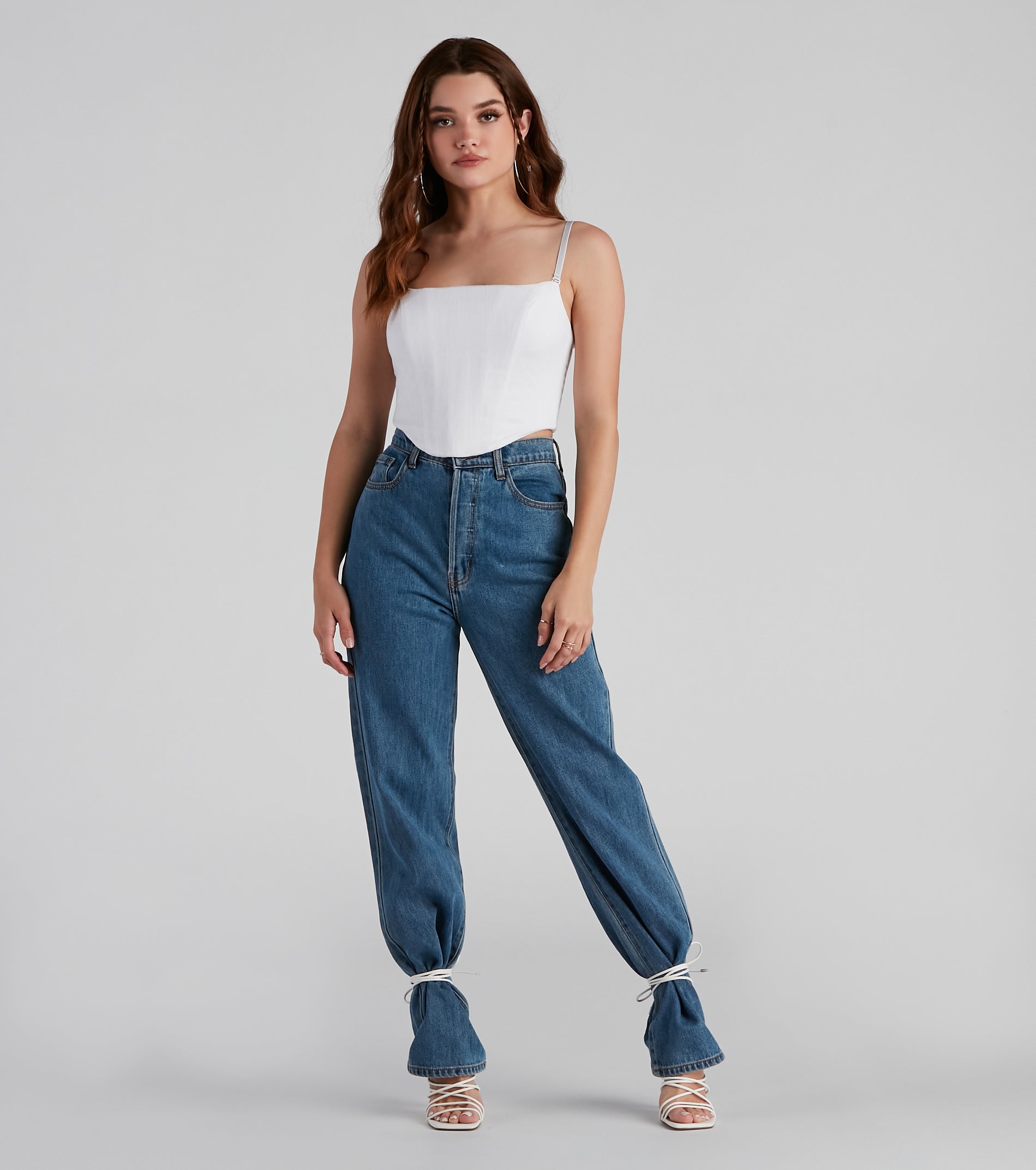Sittin' Pretty Linen Bustier - Image 2