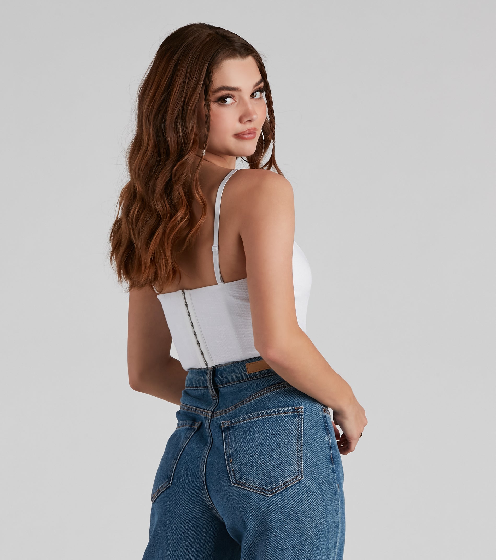 Sittin' Pretty Linen Bustier - Image 3