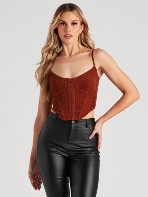 Cordially Invited Corduroy Corset