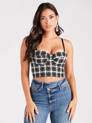 Naturally A Classic Tweed Bustier