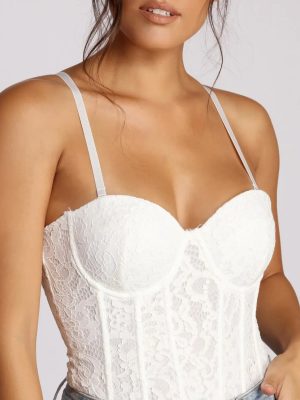 Get Structured Lace Bodysuit