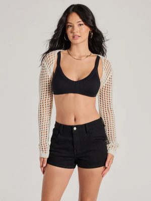 Coastal Chic Crochet Knit Bolero