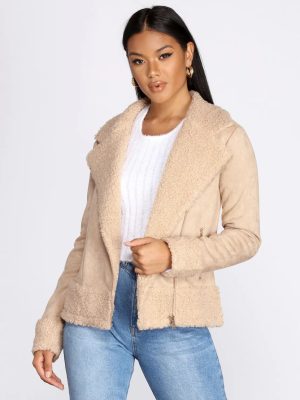 Penny-Lane Faux Suede Jacket
