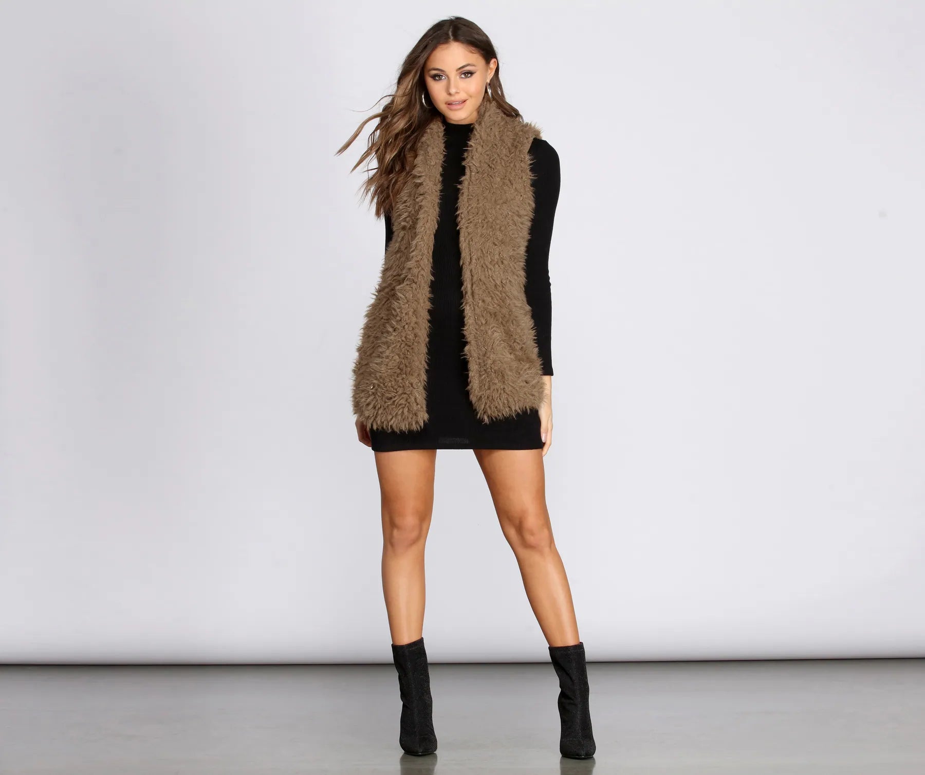 Feelin' Frisky Faux Fur Vest - Image 5