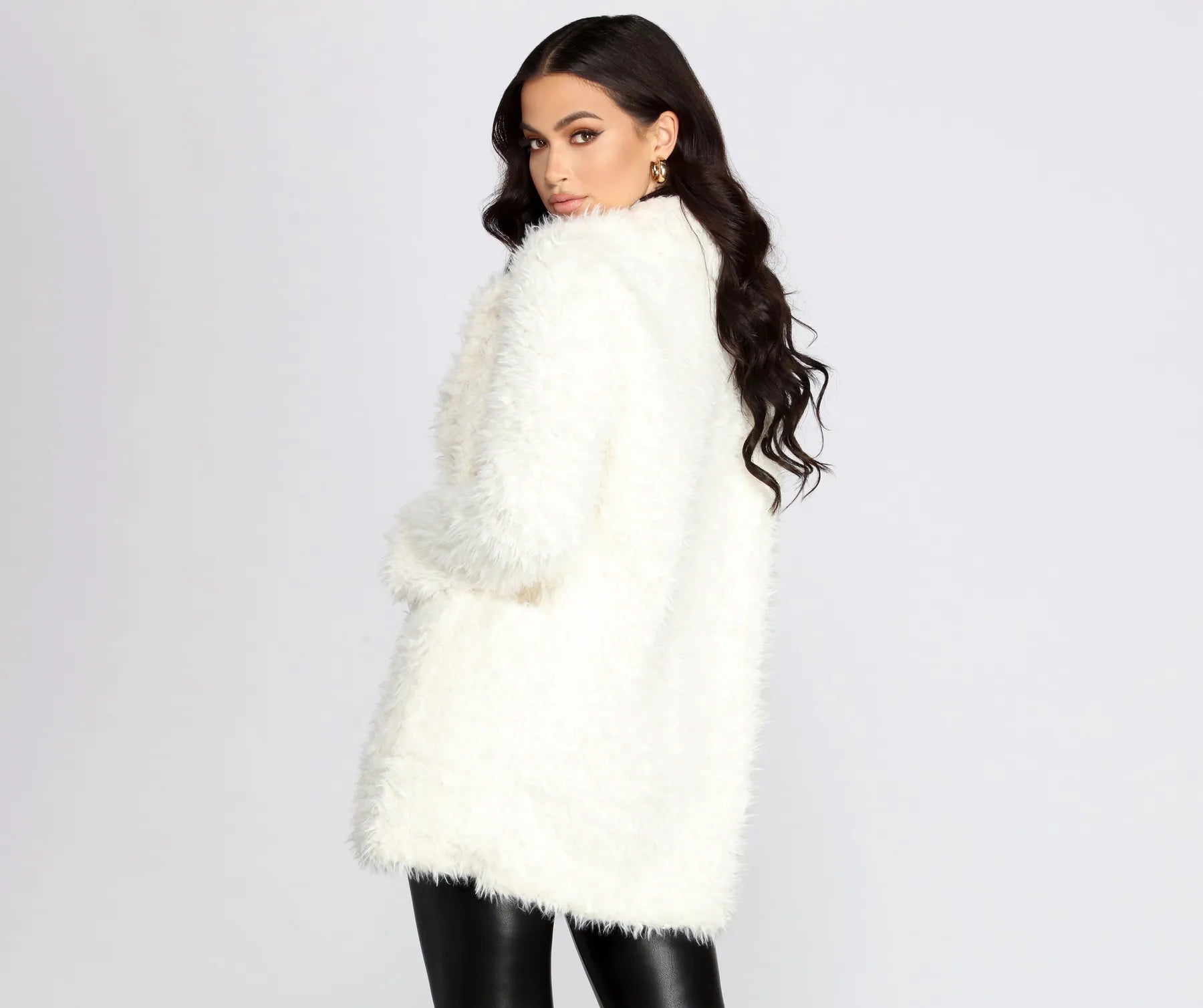 No Chill Faux Fur Long Jacket - Image 2